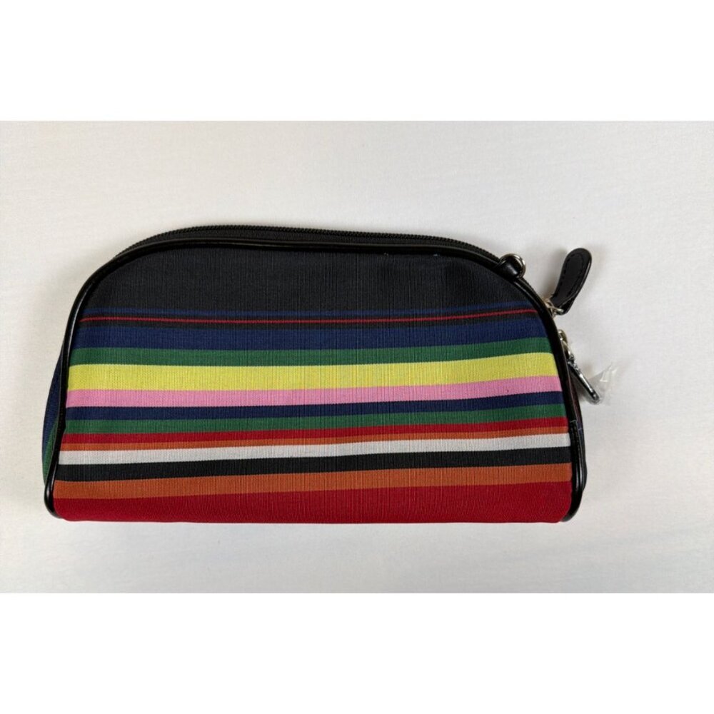 Kate Spade New York Canvas Stripe Small Shoulder Bag & Cosmetic Pouch Set Multi - Picture 3 of 9